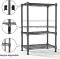 M MZG 450 lbs Steel Storage Shelving 3-Tier Utility Shelving Unit Steel Organizer Wire Rack for Home,Kitchen,Office (11.8" D x 17.7" W x 26.3" H)