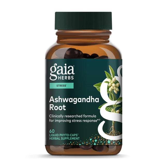 Gaia Herbs Ashwagandha Root - Made with Organic Ashwagandha Root to Help Support
