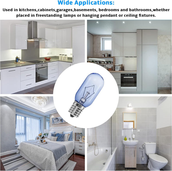 297048600 Refrigerator Light Bulb 40W FOR Frigidaire Kenmore Whirlpool KitchenAid Electrolux 241552802 AP3770086 AP3867287 AH976993 EA976993