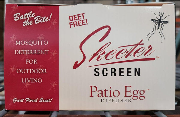 Skeeter Screen Patio Egg Diffuser + Oil - Natural Insect Deterrent