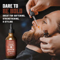 Viking Revolution Sandalwood Beard Oil for Men - Natural Mens Beard Oil with Argan Oil and Jojoba Oil - Beard Softener, Strengthens and