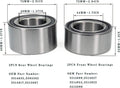Front and Rear Wheel Bearings Front and Rear 3514699 3514635 for 2010-2025 Polaris Ranger RZR 800/RZR S 800,Ranger 900 XP/Ranger 900 Crew,Ranger