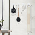 8Pack Bath Brush Set -Shower Loofah Sponge with Long Handled,Natural Loofah Exfoliating Back Scrubber for Shower, Luffa Pouf,Scalp Massager and 4