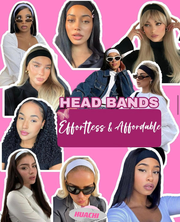 Huachi Headbands for Women Non Slip 16 Pack Trendy Women Headbands Cheetah Print, Elastic Hair Bands Soft Cloth Fabric Fashion Hair Accessories
