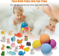 Bath Bombs for Kids with Surprise Inside, 20 Pack Kids Bath Bombs Gift Set with Toys for Girls Boys, Handmade Bubble Bath Fizzy Balls Kit for