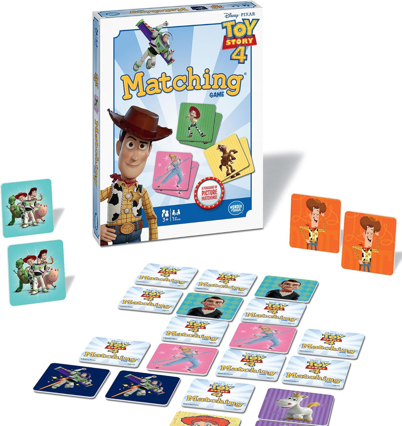 Wonder Forge Toy Story 4 Matching Game | Build Focus and Memory with Woody, Buzz, and Beloved Pixar Characters | Fun and Engaging Activity for