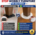 Stable Table - Clear Restaurant Table Leg Shim Wedges Premium Furniture Levelers Restaurant TableShims, Home Improvement DIY Levelers - Rubber