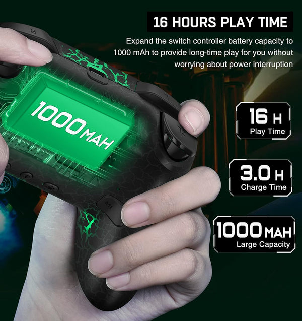 Wireless Switch Controller for Nintendo Switch/Switch 2/Lite/OLED Controller, Switch Controller with a Mouse Touch Feeling on Back Buttons, Extra