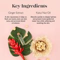 SpongellÃ© He'E Berry Hawaiian Buffer | Body Wash Infused Sponge with Awapuhi & Kukui Nut Oil | Exfoliates & Hydrates | 14+ Uses