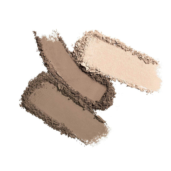 COVERGIRL - Easy Breezy Brow Powder Kit, Three Shades Brow Definer, Professional Double-Ended Angled Brush, Effortless, 100% Cruelty-Free
