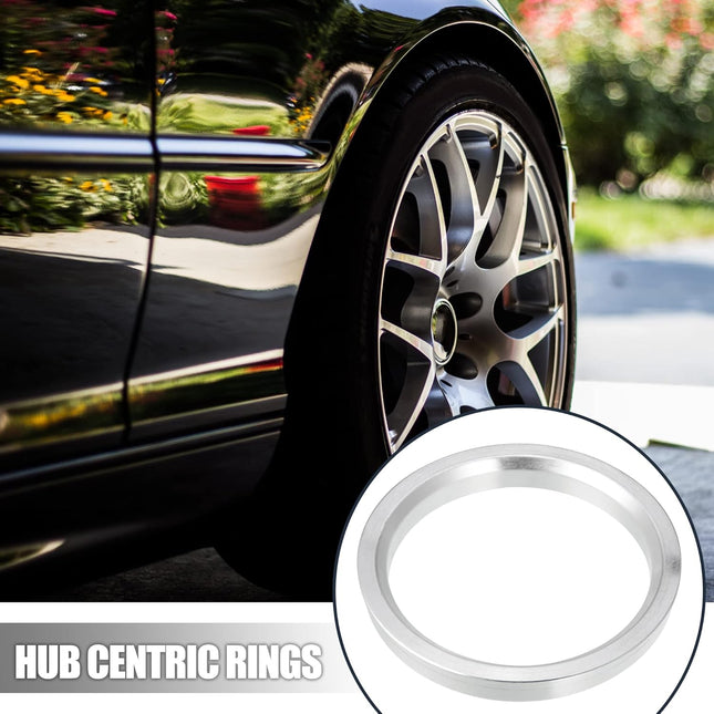 X AUTOHAUX 4Pcs OD 83.1Mm to ID 70.6Mm Aluminium Alloy Car Hub Centric Rings Wheel Bore Center Spacer