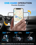 For Magsafe Car Mount, Car Phone Holder for Dashboard, 360ÃÂ° Rotatable Magnetic Phone Holder for Cars, Strong Adhesive, Sturdy Metal Mount,