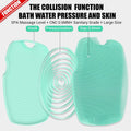 Canroom Zinc Infused Silicone Body Scrubber, Quick-Dry Bath Brush Green