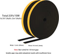 Strong Self Adhesive Foam Weather Stripping, Foam Seal Tape for Doors and Windows, Soundproof Weatherproof Insulation Strips, AC Seal Strip,