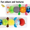 Sumobaby Baby Toys Musical Stuffed Animal Activity Soft Toys with Teether Green - Leaf Caterpillar-Musical