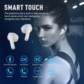 Wireless Earbuds Bluetooth 5.4 Headphones Bass Stereo Wireless Earphones with 4 ENC Noise Cancelling Mic Hifi Stereo IPX8 Waterproof 48H Playtime