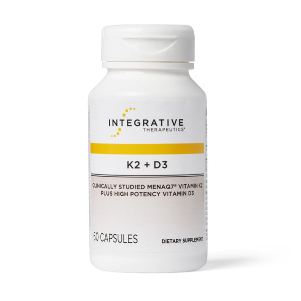 Integrative Therapeutics K2 + D3, Cardiovascular Support*, Bone Support*, Vitamin K2, Vitamin D3, 60 Capsules
