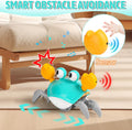 Hirger Crawling Crab Baby Toys 6-12 Months: Infant Tummy Time Toys, Dancing Walking Crab for Toddler 1 2 3 Year Old, 1st Birthday Gift with Music