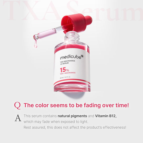 Medicube Txa+Niacinamide 15% Glow Facial Serum for after Spot Care | All-In-One Daily Korean Skincare | Uneven Skin Tone, Texture, and Hydration