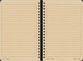 Rite in the Rain Weatherproof Side Spiral Notebook, 4.625" X 7", Tan Cover, Universal Pattern (No. 973T)