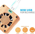 Weljoy Wood Grain Portable Diffuser for Essential Oils Ã¢ÂÂ Car or Travel, Mini Size, Quiet, Waterless, Re-Chargeable Battery or USB (Wood Grain)