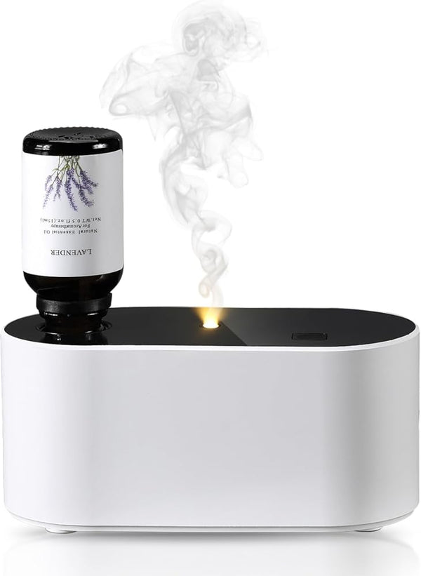 Waterless Diffuser for Essential Oil, Battery Operated Scent Air Aromatherapy Diffuser, Mini Portable Aroma Diffusers with 3 Mist Modes, Cycle