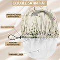 2 PCS Shower Cap Adjustable Reusable Double Waterproof Layer Elastic Hair Bath Cap Cute Aesthetic for Women Girls-Leaf I6-Leaf