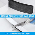 DGSL Foam Weather Stripping, 1/2" x1/4", 33Ft Door Window Seal Tape | Self Adhesive Weatherstrip AC Foam Tape for Window Gaps, Door Frame,