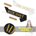 LEIFIDE 10 Pack Bride and Bridesmaid Sash Set Wedding Bachelorette Funny Team Gifts Sash Decorations for Woman Bride Bridesmaid of Honor Party