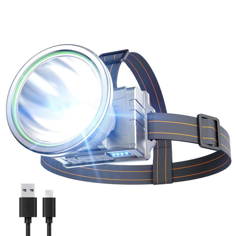 High Power LED Headlamp Super Bright Adult Motion Sensor Headlight Spotlight Waterproof Rechargeable Outdoor Hunting Light Flashlight Portable