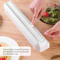 Cutting Plastic Wrap Dispenser with Slide Cutter,And Reusable for Tin Foil, Design (40X35Cm / 15.7X13.8In)