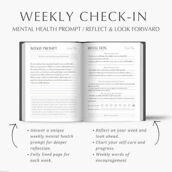 FINDING BALANCE 100-Day Mental Health Journal Ã¢ÂÂ Daily Journal with Prompts for Mindfulness, Self-Care & Healing Ã¢ÂÂ Anxiety & Depression