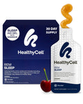 Healthycell REM Sleep Aid Liquid Gel Supplement for Adults - 30 Gel Packs | Extra Strength, Deep Sleep Supplement with Melatonin, Magnesium,