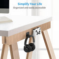 SOKUSIN Headphone Stand Headset Holder - Adhesive Gaming Earphones Hanger, Universal Desk Wall Mount Hook for All Headphone/Controller, Compatible