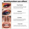 Evpct 12Pcs Green Blue White Black Brown Purple Color Gel Glitter Eyeliner Pencils Set for Women Waterline Waterproof Smudge Proof Lapiz De Ojos