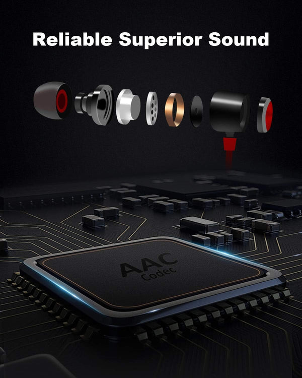 NANAMI Bluetooth Headphones Wireless Earbuds Sports Magnetic Neckband Wireless Headsets, Hifi Stereo Deep Bass Bluetooth 5.0 Earphones IPX7