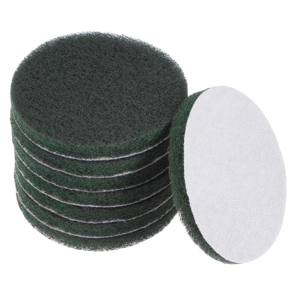 HARFINGTON 8Pcs Drill Power Brush 4 Inch Tile Scrubber Scouring Pads 400-600 Grit for Bathroom Kitchen Household Cleaning