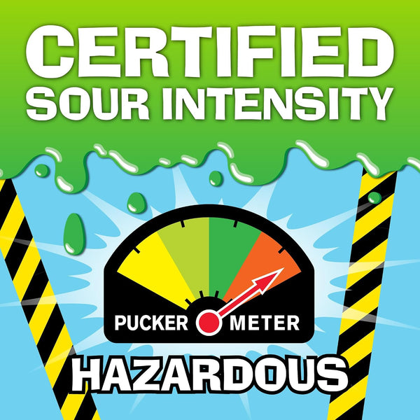 Toxic Waste Hazardously Sour Candy Drums, 5 Flavors + Mystery, 3 Pack 1.7 Ounce (Pack of 3)