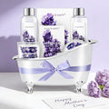 Gift Set for Women Body & Earth Spa Gifts Set Lavender Gift Baskets for Women Bath Sets with Bubble Bath Body Lotion Scented Candle Christmas