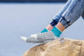 KONY Women's Sneaker Pattern Ankle Socks Gifts for Women Teen Girls 5 Pairs | Socks That Look Like Shoes, Fun Novelty Gifts for Teenage Girls Mom,