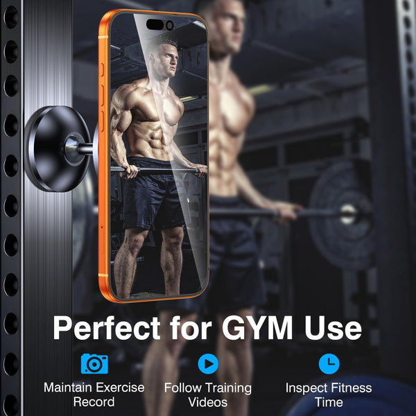 Gym Magnetic Phone Holder Mount for MagsafeÃ£ÂÂAll MetalÃ£ÂÂDual Magnetic Phone Holder for Gym Accessories Attach to Metal Surface, Gym Phone