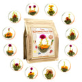 FullChea - Blooming Flowering Tea, 12 Unique Varieties - Flowering Tea in 12 Delicious Fruit Flavors - Gift For Tealovers, Christmas, Anniversary,