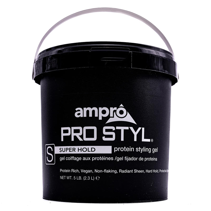 AmPro Pro Styl Styling Gel - Protects and Strengthens Your Strands - Non-Flaking, Alcohol Free, Vegan Formula - Flexible, Touchable Hold for All