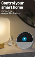 Amazon Echo Spot (newest model), Great for nightstands, offices and kitchens, Smart alarm clock, Designed for Alexa+, Glacier White Glacier White