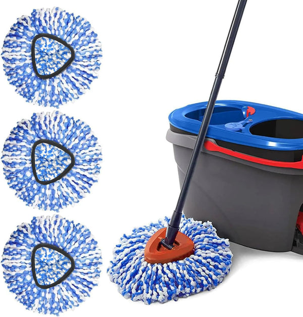 Spin Mop Replacement Heads Compatible with Ocedar RinseClean 2 Tank,3 Pack
