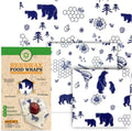 PURE & SUSTAINABLE COMPANY Beeswax Wraps - Food Storage -Pack of 3â€“ Sustainable â€“ Reusable - Certified Organic Cotton Size S,M,L