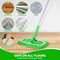 Reusable Microfiber Mop Pads Compatible with Swiffer Sweeper, 3 Pack Dry Sweeping Cloths & Wet Mopping Cloths, Washable Pads for Hardwood Floor