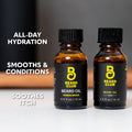 The Beard Club Duo Pack: Premium Cedar & Sandalwood Beard Oils for Men - Natural Moisturizer, Conditioner - Hydrates, Softens, Strengthens Hair