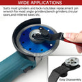 OLIREXD Angle Grinder Universal Adjustable Pin Wrench for Angle Grinder Machine (1, Red) Red 1