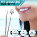 Dental Kit Tools, 10 Pack Stainless Steel Plaque Remover, Dental Tools to Remove Plaque and Tartar, Oral Care Kit with Plaque Cleaner, Tartar